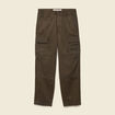 Pantalon cargo battle bi-mati&egrave;re coton vert kaki homme
