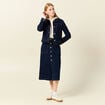 Veste en jean droite denim brut femme