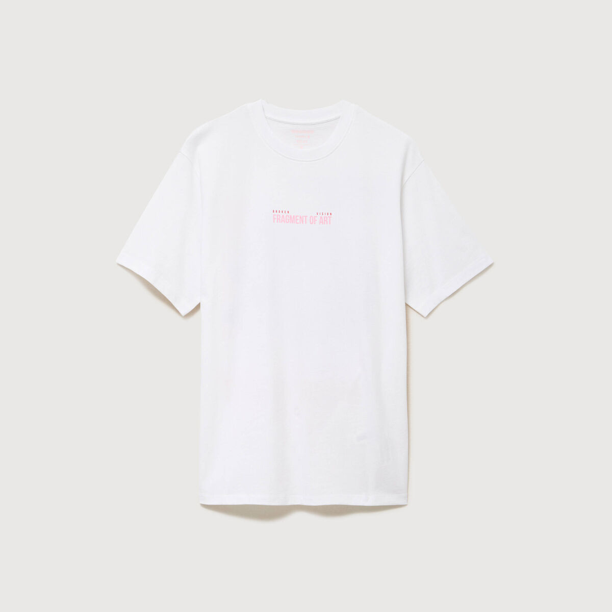 T-shirt en coton manches courtes blanc homme