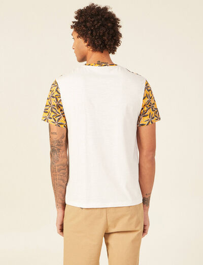 T-shirt manches courtes jaune homme