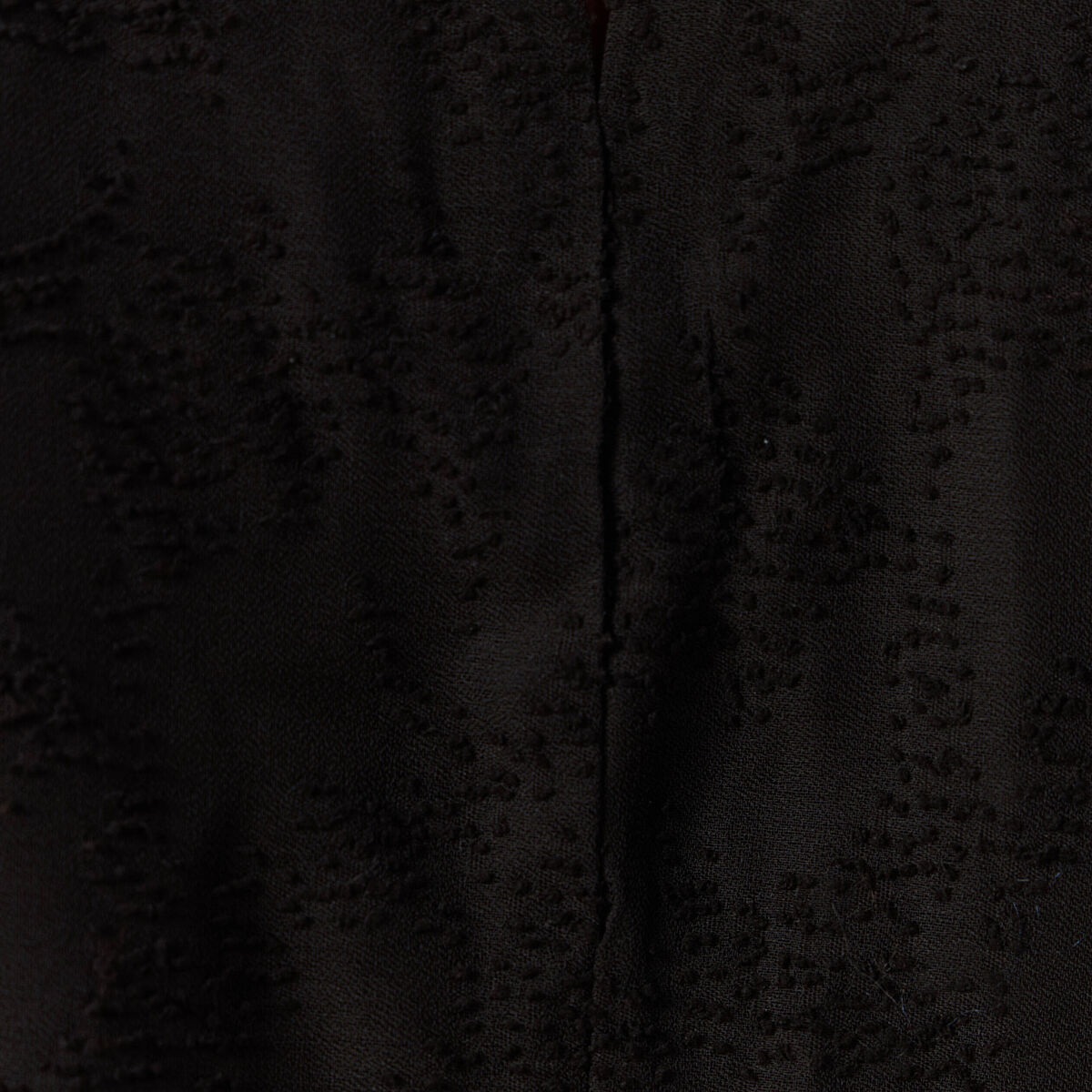 Robe droite manches longues noir femme