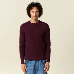 Pull éco-responsable prune homme