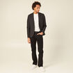 Veste blazer boutonnée noir homme