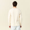 T-shirt manches longues ecru homme