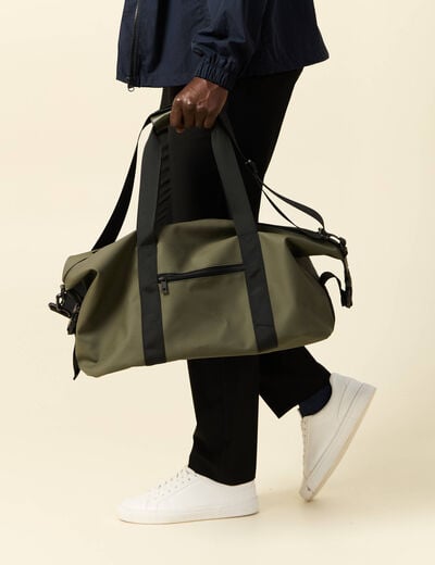 Sac de voyage vert kaki homme