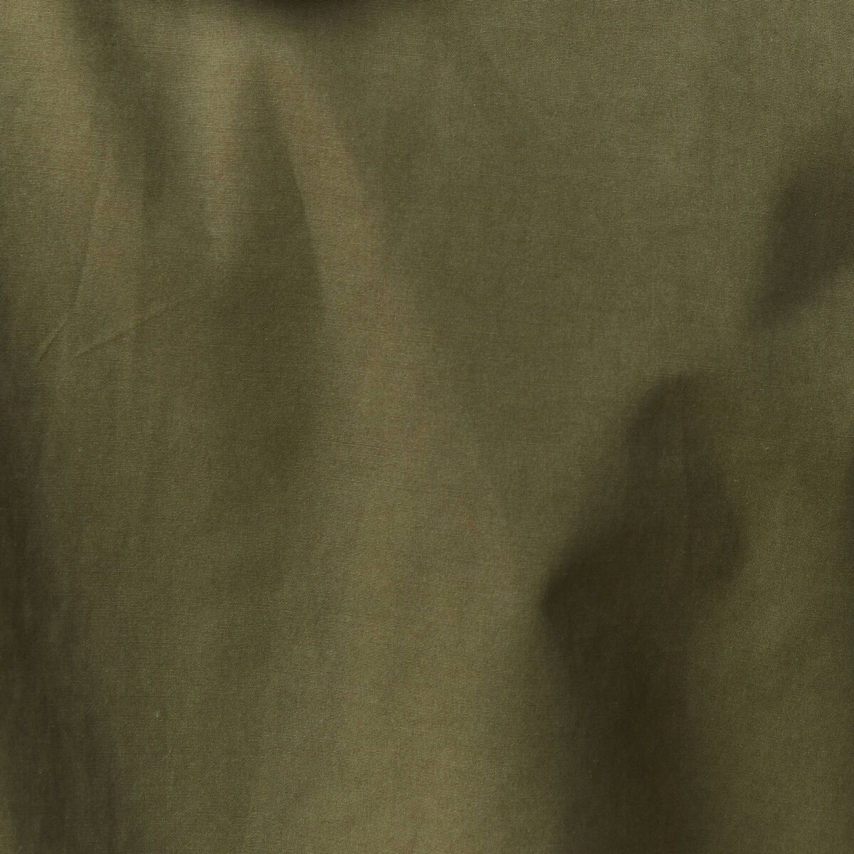 Parka d&eacute;perlante droite mi-longue vert kaki homme