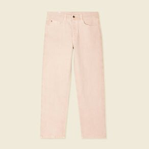 Jeans relax 5 poches rose homme