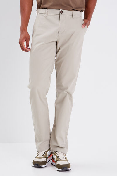Pantalon straigth Instinct chino beige homme
