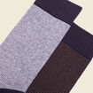 Lot 2 paires chaussettes bleu marine homme