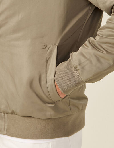 Blouson bomber éco-responsable taupe homme