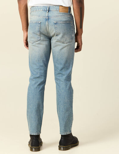 Jeans straight taille tapered denim dirty homme