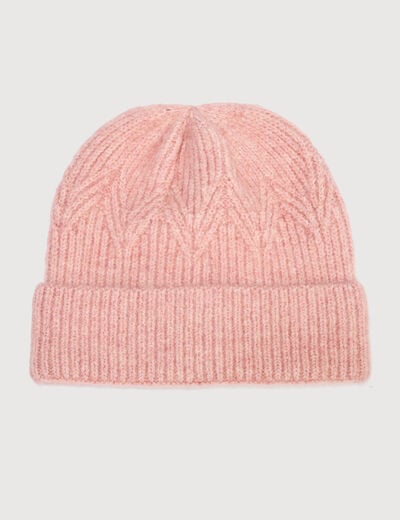 Bonnet rose pastel femme