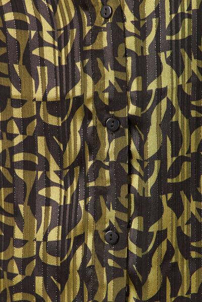 Chemise éco-responsable vert kaki femme