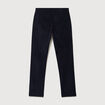 Pantalon straight velours longueur 32 bleu marine homme