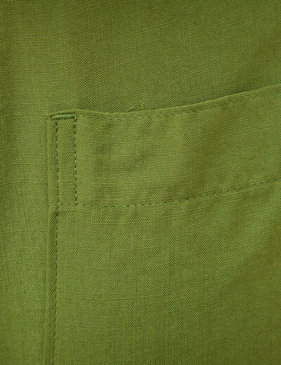 Pantalon taille standard vert olive femme