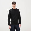 Pull col rond noir homme