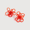 Boucles d'oreilles orange fonc&eacute; femme