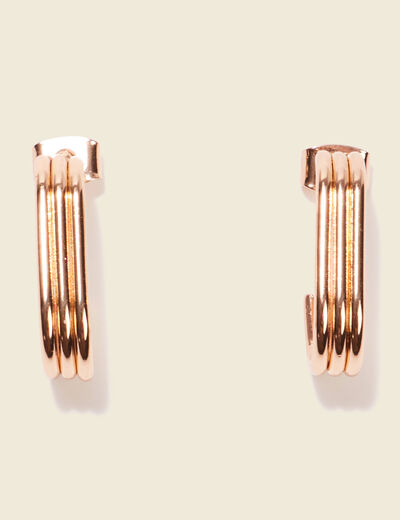 Boucles d'oreilles créoles couleur or femme