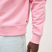 Sweat col rond manches longues en coton rose homme
