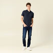 Polo éco-responsable bleu marine homme