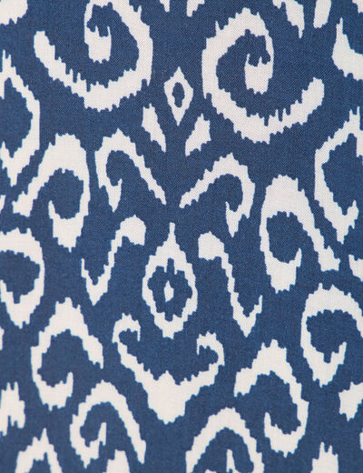 Blouse manches longues bleu marine femme