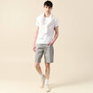 Bermuda en jeans denim gris homme