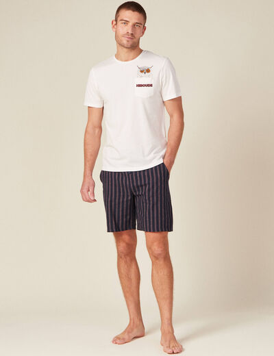 Pyjama éco-responsable ecru homme