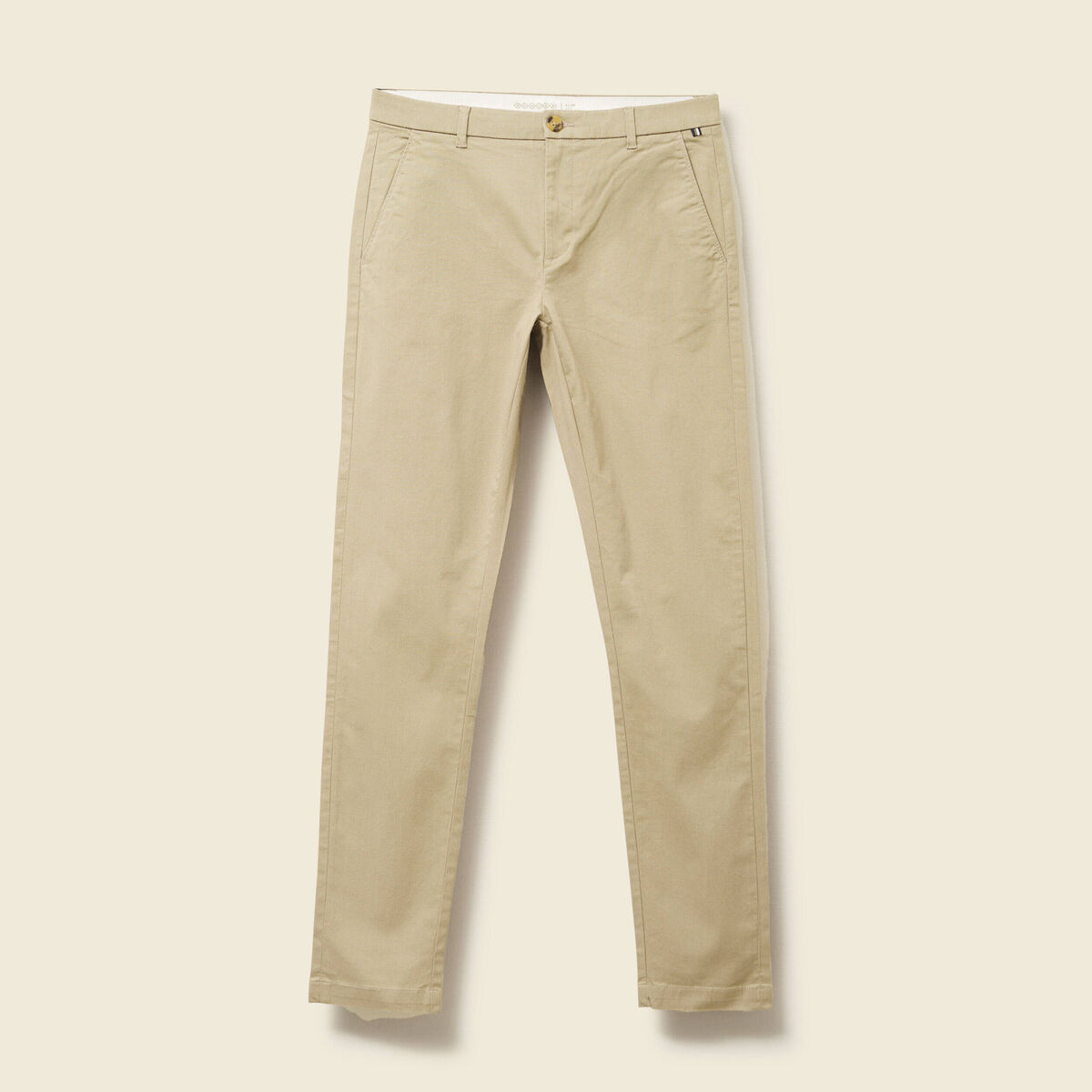 Pantalon chino slim gris homme