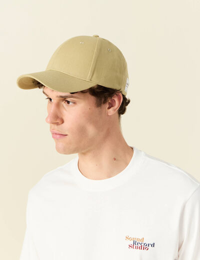 Casquette beige homme