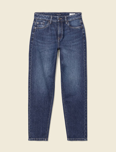 Jeans mom 7/8ème denim brut femme