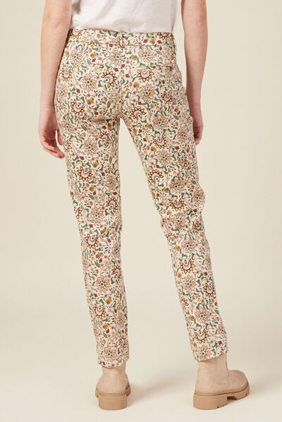 Pantalon chino Instinct blanc femme