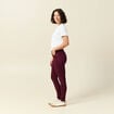 Pantalon skinny push-up taille standard prune femme