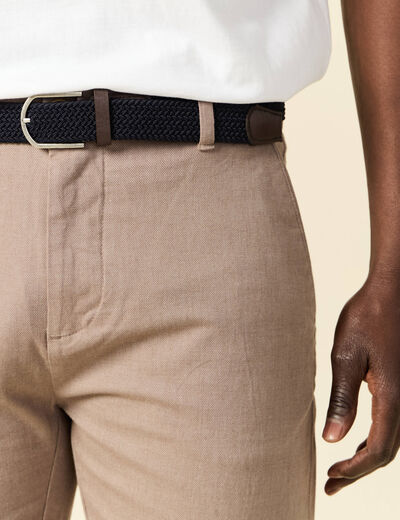 Pantalon chino straight taupe homme