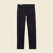 Jeans straight 5 poches denim noir homme