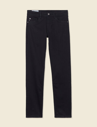 Jeans straight 5 poches denim noir homme
