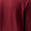 Polo manches longues en coton bordeaux homme