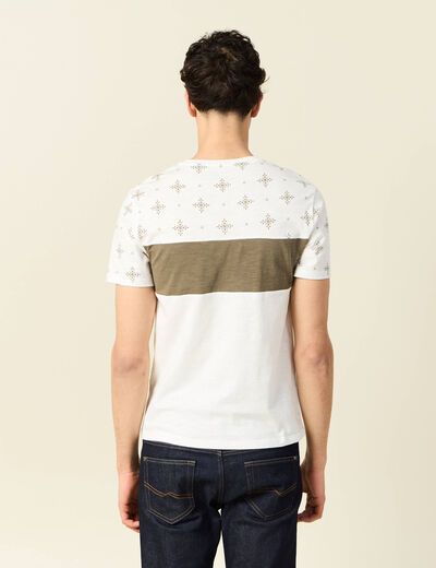T-shirt manches courtes vert kaki homme