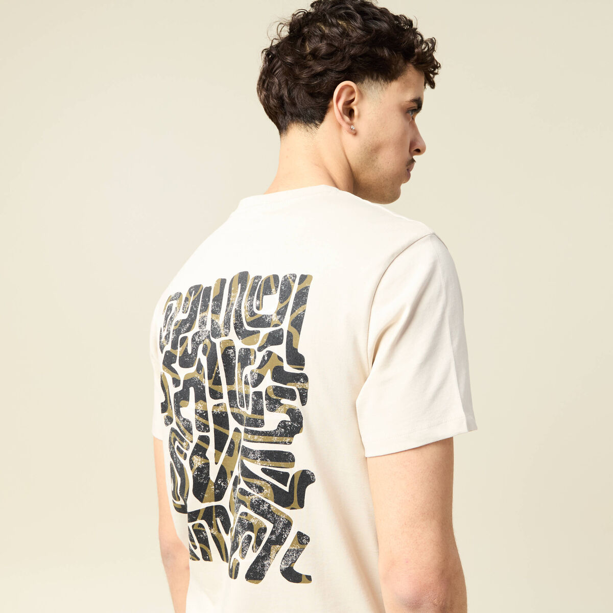 T-shirt manches courtes sable homme
