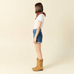 Short mom éco-responsable denim stone femme