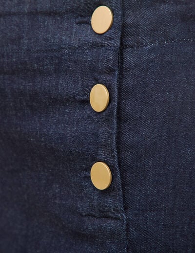 Jupe en jeans denim brut femme