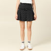 Jupe-short droite noir femme