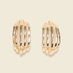 Boucles d'oreilles créoles couleur or femme