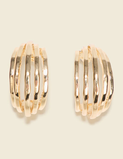 Boucles d'oreilles créoles couleur or femme