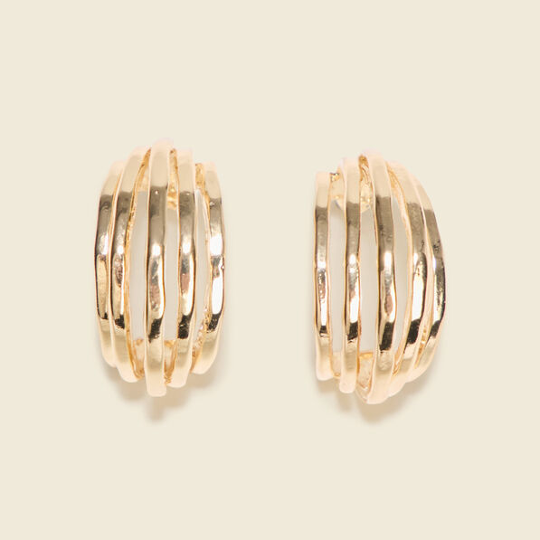 Boucles d'oreilles créoles couleur or femme