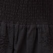 Robe col c&oelig;ur &agrave; bretelles en coton noir femme