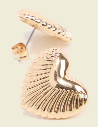 Boucles d'oreilles couleur or femme