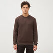 Sweat manches longues marron homme
