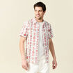 Chemise manches courtes multicolore homme