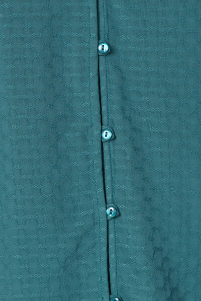 Chemise manches longues vert canard femme