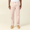 Jeans relax 5 poches rose homme